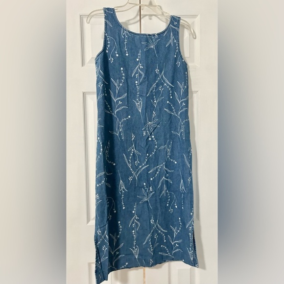 Coldwater creek jean jumper dress woman size P4 denim - Picture 2 of 4